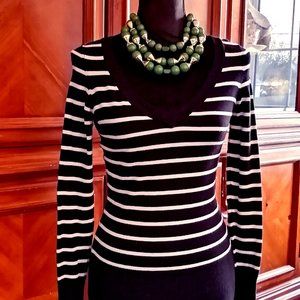 TALBOTS Pull-Over V-Neck Long-Sleeve Top